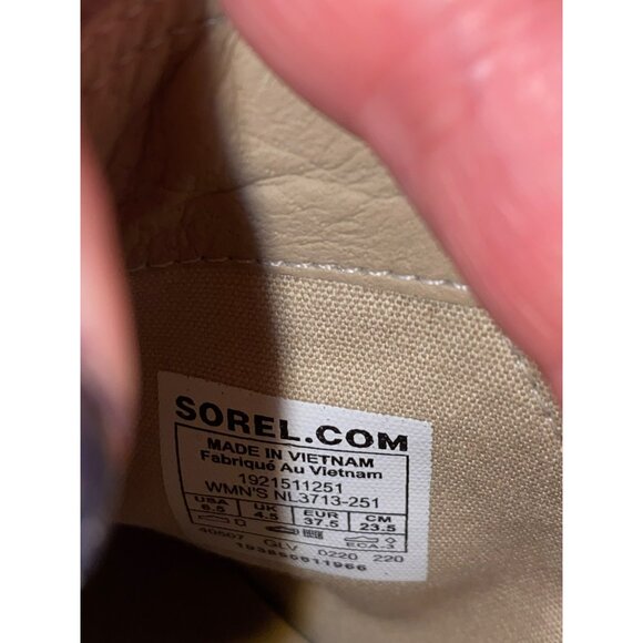 New Sorel Womens Tan Cate Chelsea Ankle Booties Size 7.5 With Block Heel - Picture 4 of 7